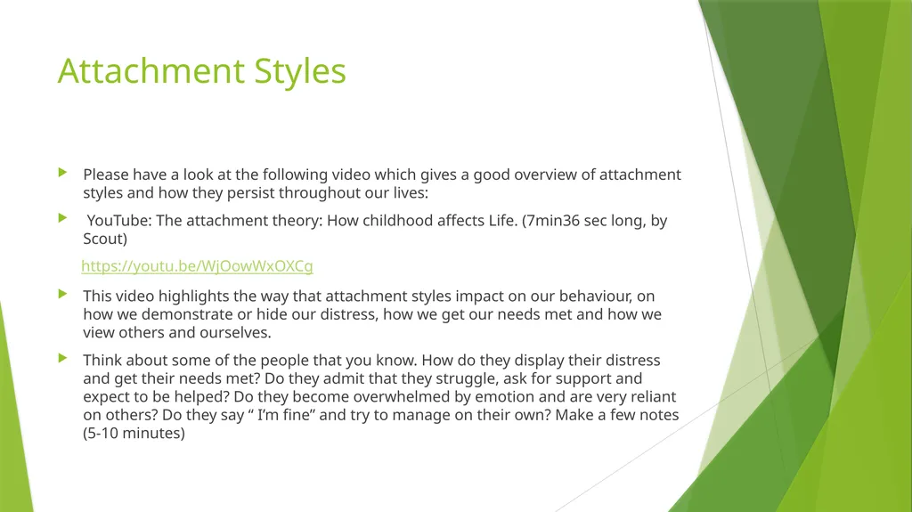 Developmental Trauma and Attachment Team Aim: To - slide 10 of 26
