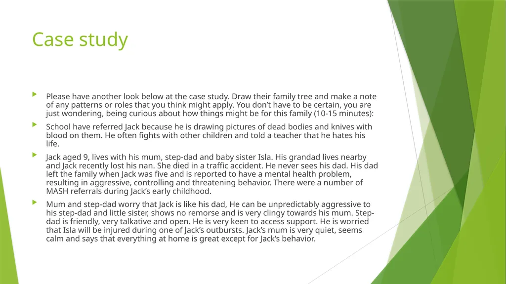 Developmental Trauma and Attachment Team Aim: To - slide 7 of 26
