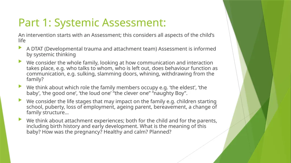 Developmental Trauma and Attachment Team Aim: To - slide 3 of 26