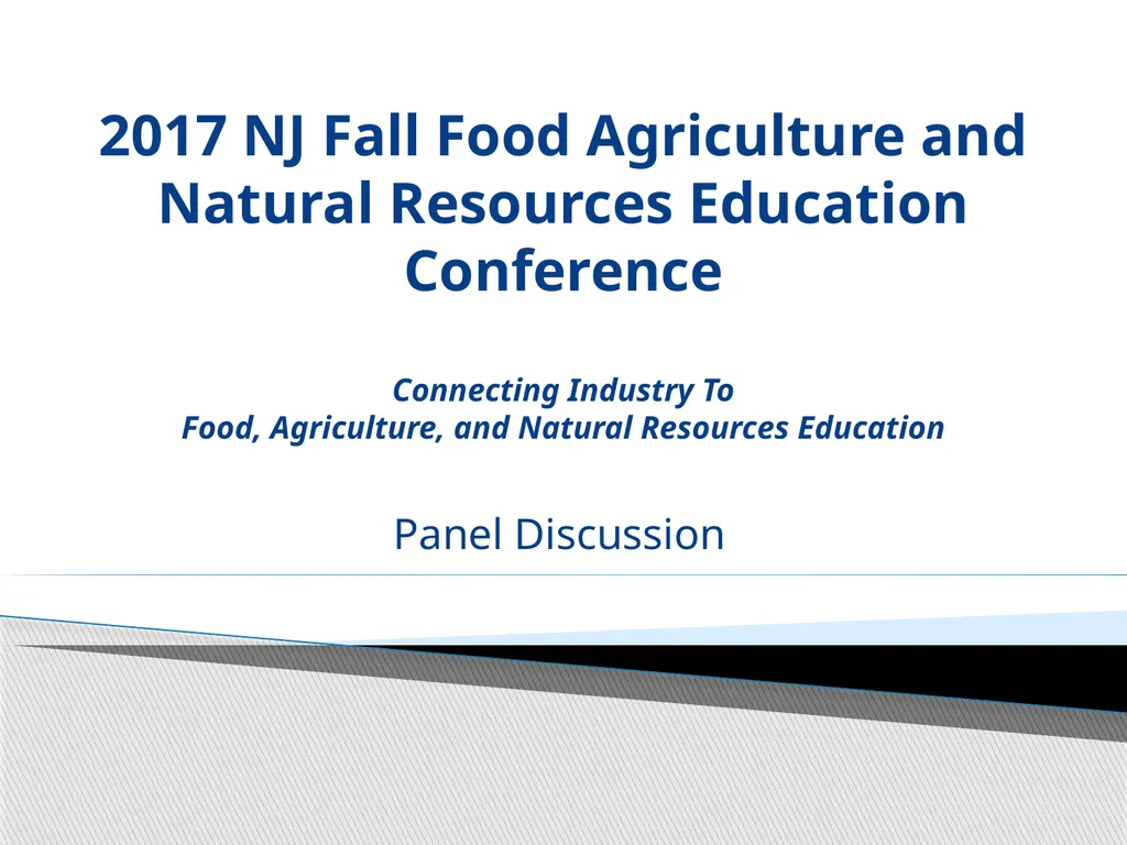 2017 NJ Fall Food Agriculture and Natural