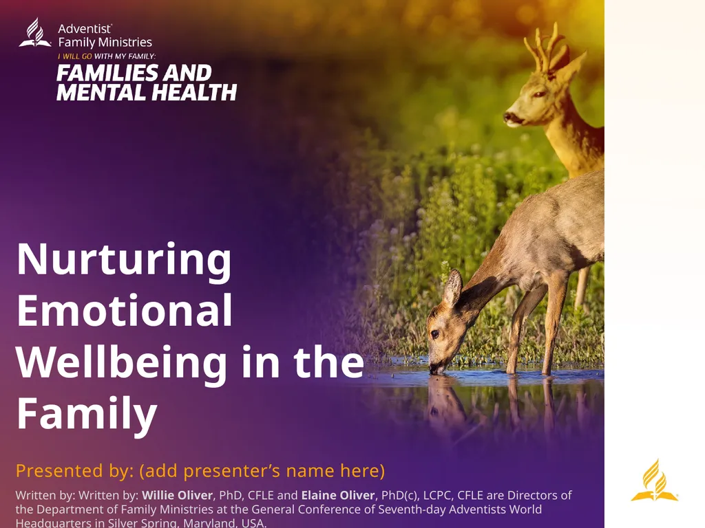 Nurturing Emotional Wellbeing in the Family - slide 1 of 27