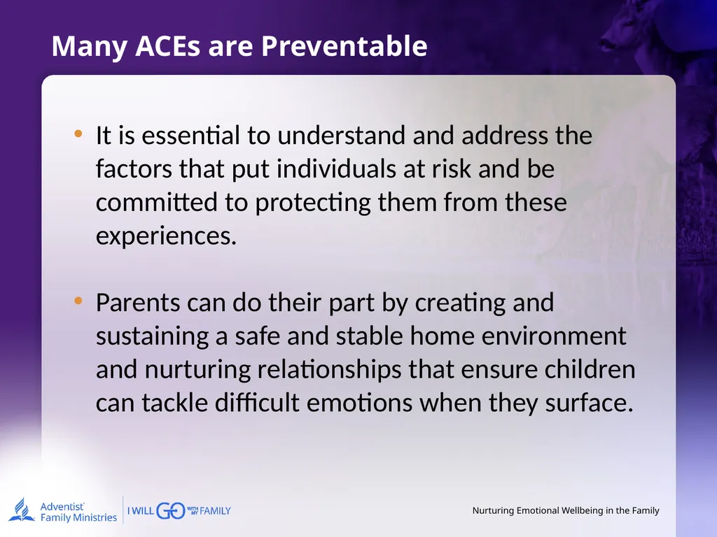 Nurturing Emotional Wellbeing in the Family - slide 12 of 27