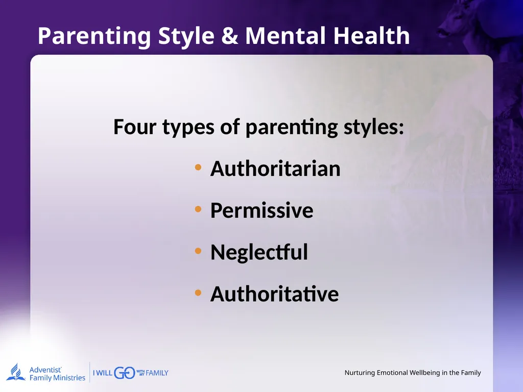 Nurturing Emotional Wellbeing in the Family - slide 15 of 27
