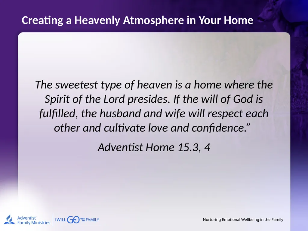 Nurturing Emotional Wellbeing in the Family - slide 21 of 27