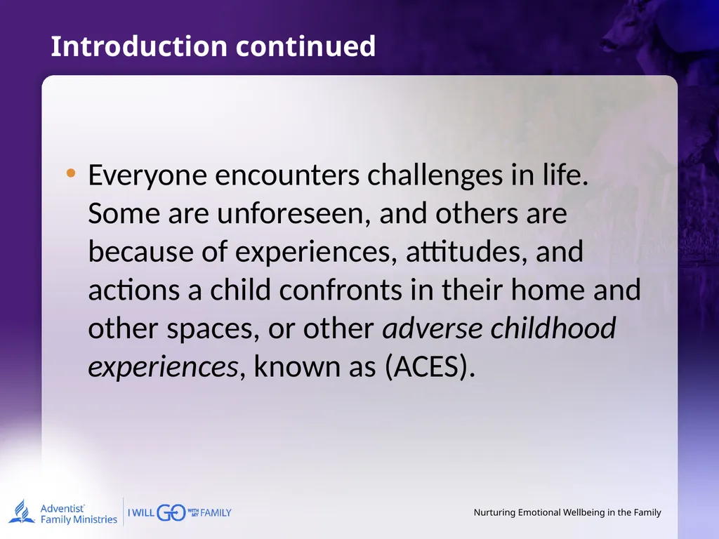 Nurturing Emotional Wellbeing in the Family - slide 5 of 27