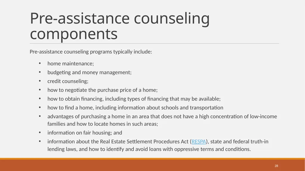 Housing Choice Voucher (HCV) Homeownership Program - slide 28 of 71