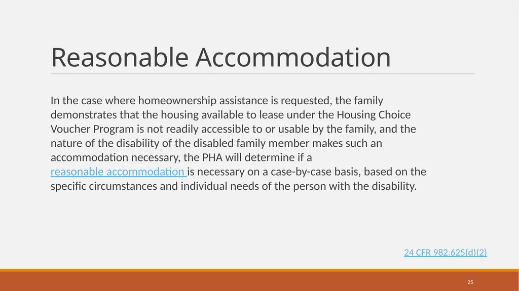 Housing Choice Voucher (HCV) Homeownership Program - slide 25 of 71