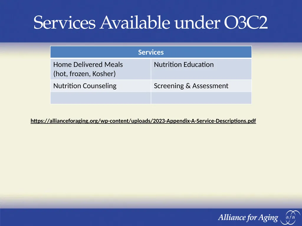 Older Americans Act Program Information Forum - slide 10 of 37