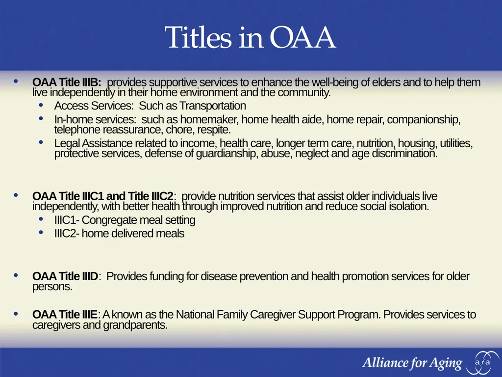 Older Americans Act Program Information Forum - slide 7 of 37