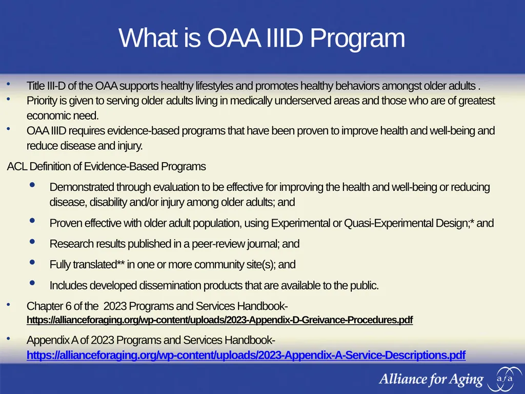 Older Americans Act Program Information Forum - slide 22 of 37