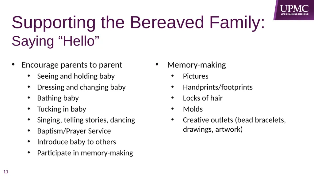 Perinatal & Neonatal Loss Audrey Wrobel, LSW - slide 11 of 24