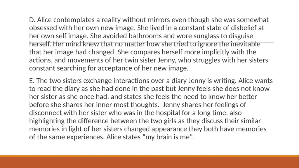 “Mirror Image” Lena Coakley Elements of a - slide 5 of 14