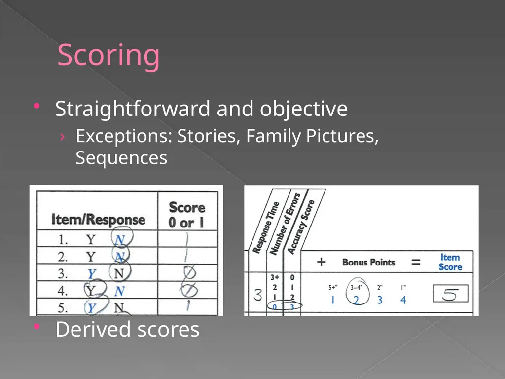 Children’s Memory Scale Presented by Kelly DeCoste - slide 58 of 68