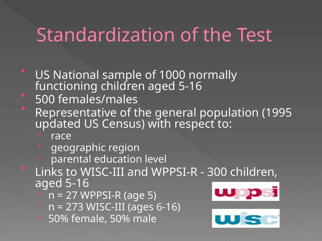Children’s Memory Scale Presented by Kelly DeCoste - slide 62 of 68