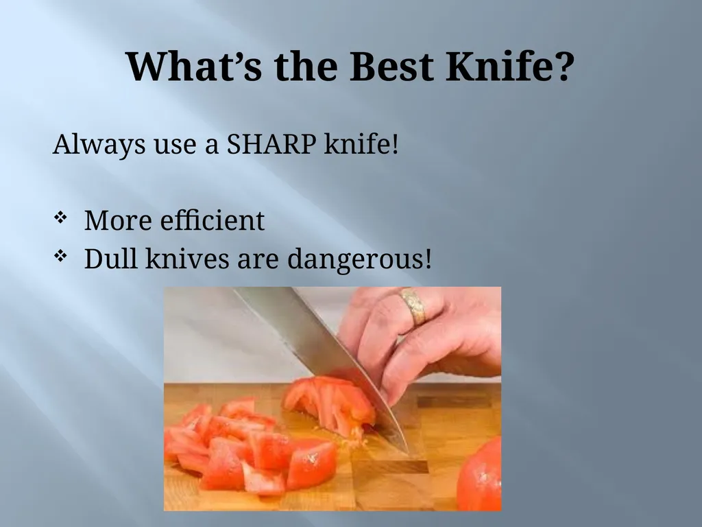 Kitchen safety! Standard 1 Objective 1-5 Avoiding - slide 10 of 22