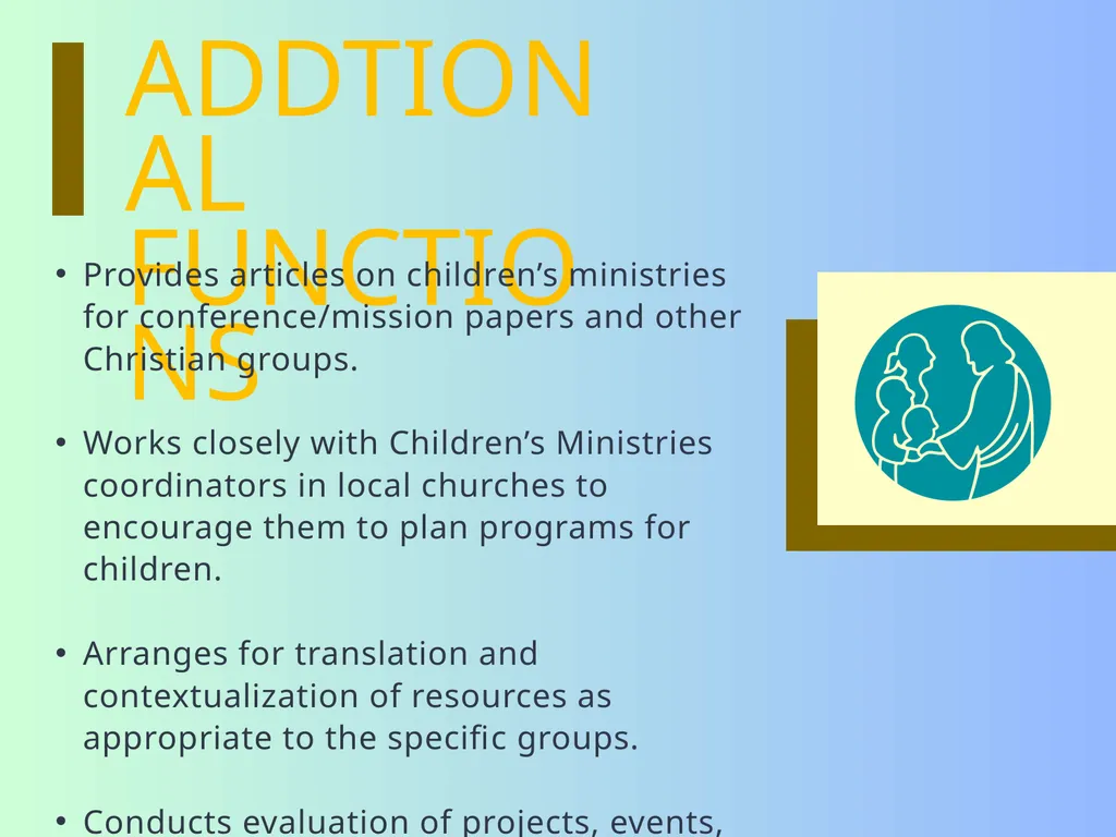 AS YOU BEGIN... GENERAL CONFERENCE OUR MISSION “To - slide 11 of 19