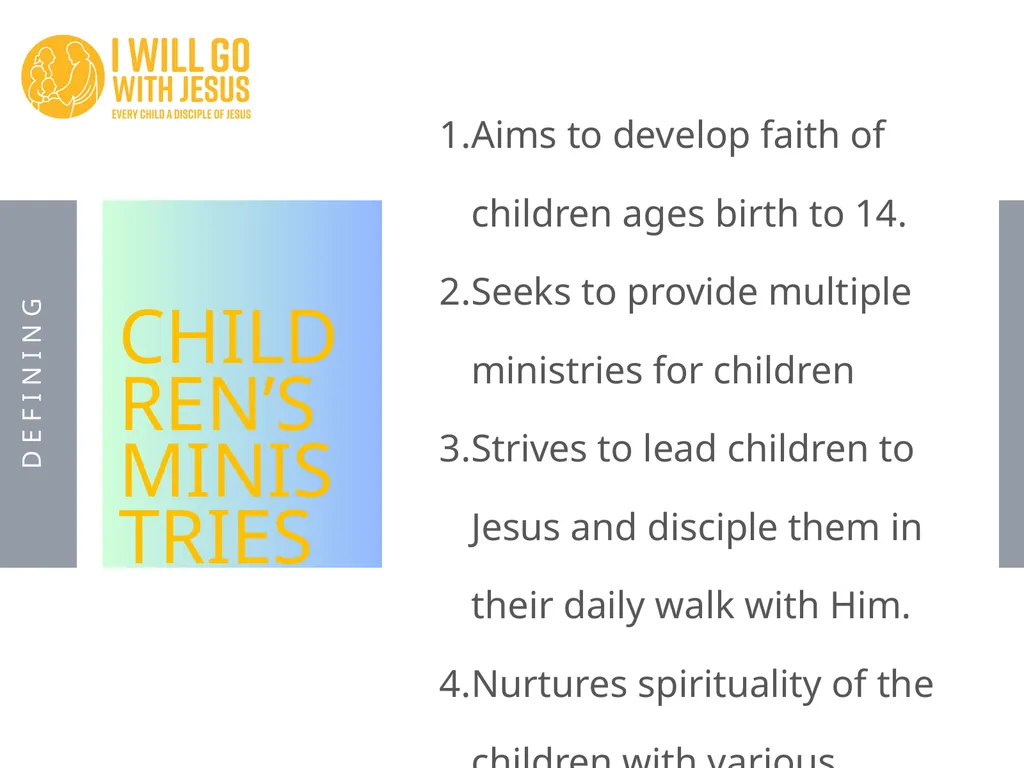 AS YOU BEGIN... GENERAL CONFERENCE OUR MISSION “To - slide 3 of 19