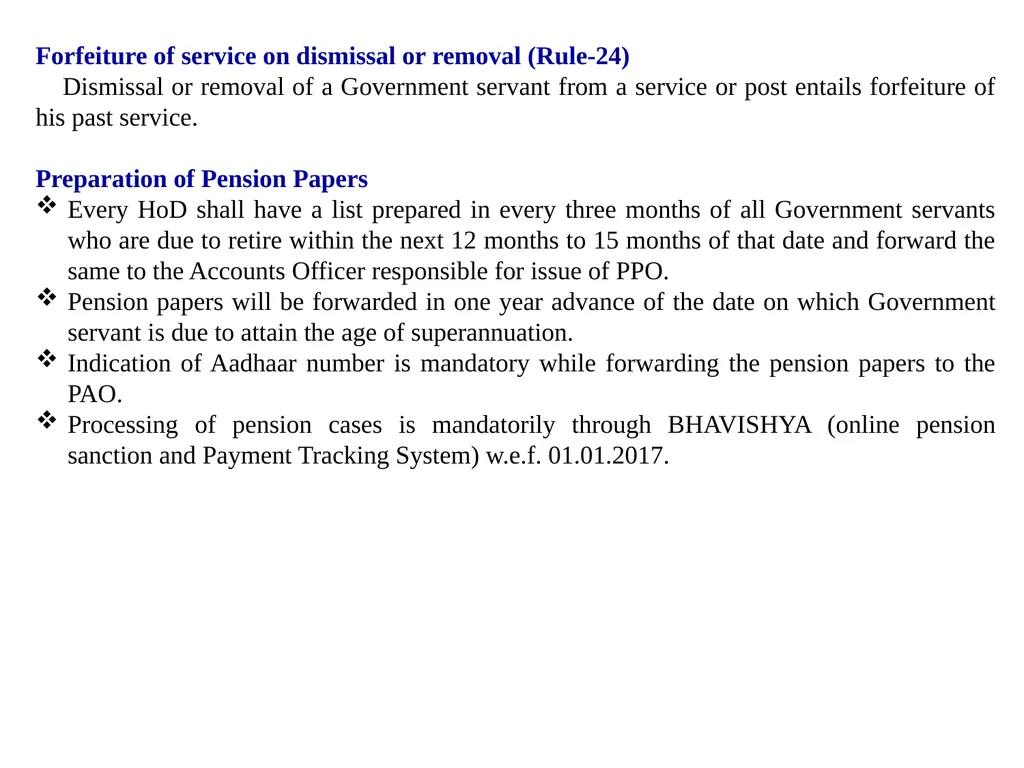 CCS (Pension) Rules, 1972 GENERAL PROVISIONS These - slide 19 of 28