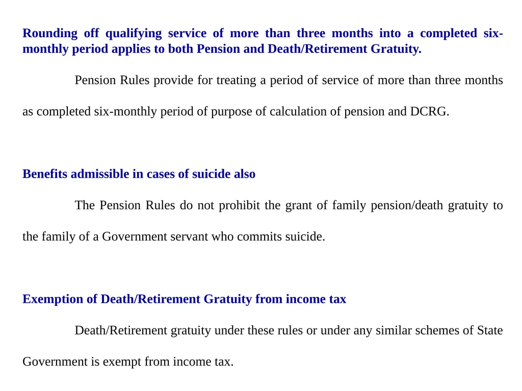 CCS (Pension) Rules, 1972 GENERAL PROVISIONS These - slide 23 of 28