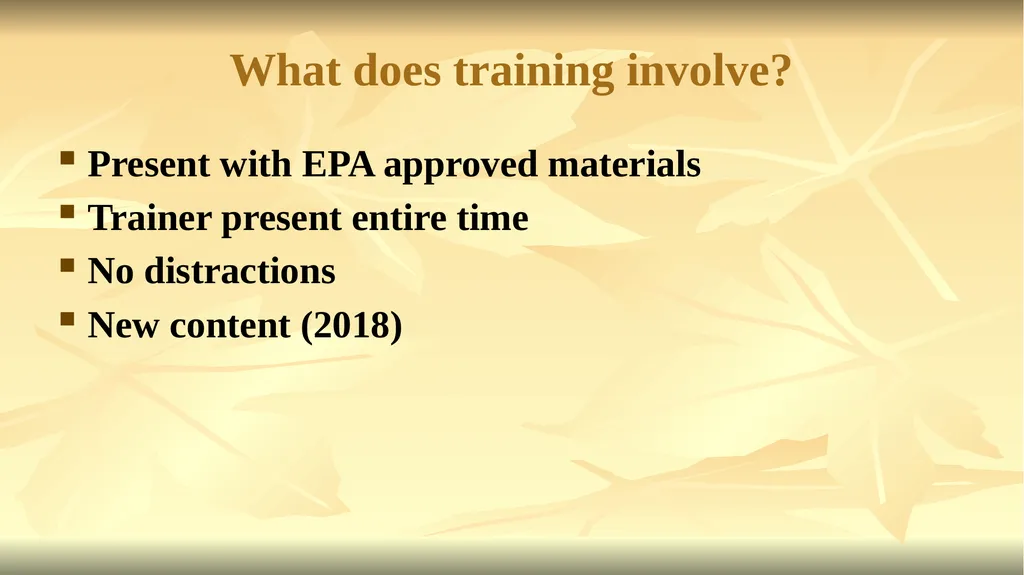 Understanding the Revised Worker Protection - slide 8 of 17