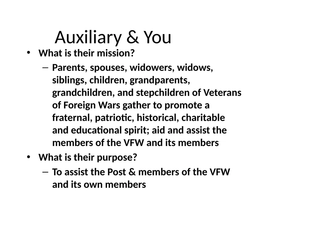 Post/District Commander Florida VFW Officer - slide 12 of 32