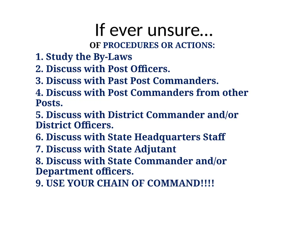 Post/District Commander Florida VFW Officer - slide 26 of 32