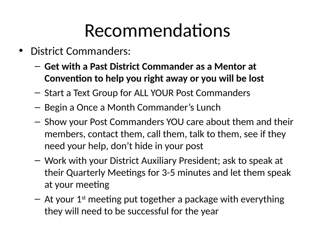 Post/District Commander Florida VFW Officer - slide 24 of 32