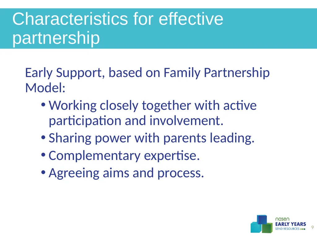 Practitioners and parents working together to - slide 9 of 14