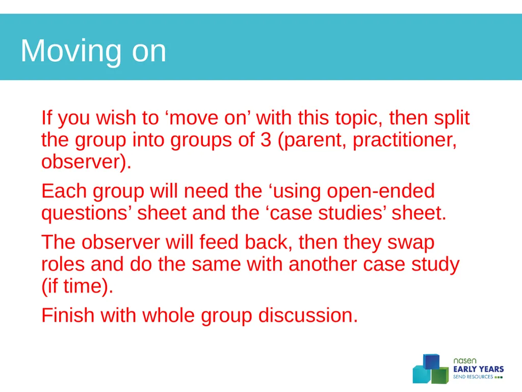 Practitioners and parents working together to - slide 14 of 14