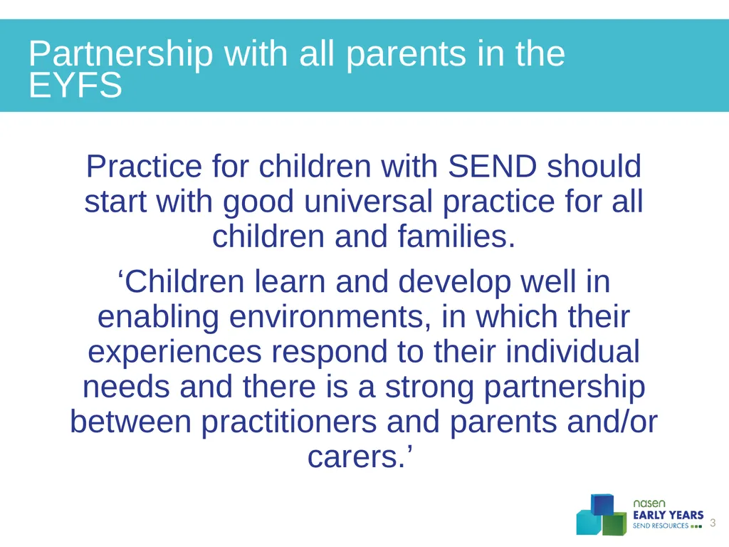 Practitioners and parents working together to - slide 3 of 14