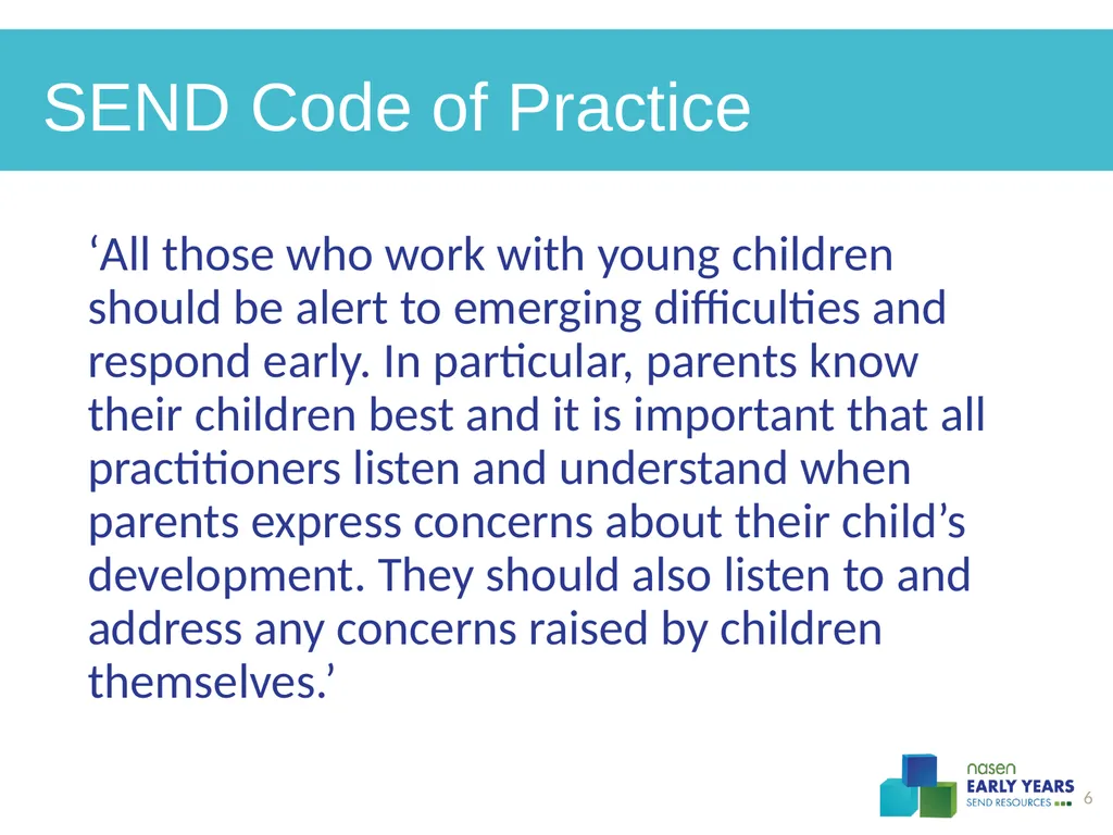 Practitioners and parents working together to - slide 6 of 14