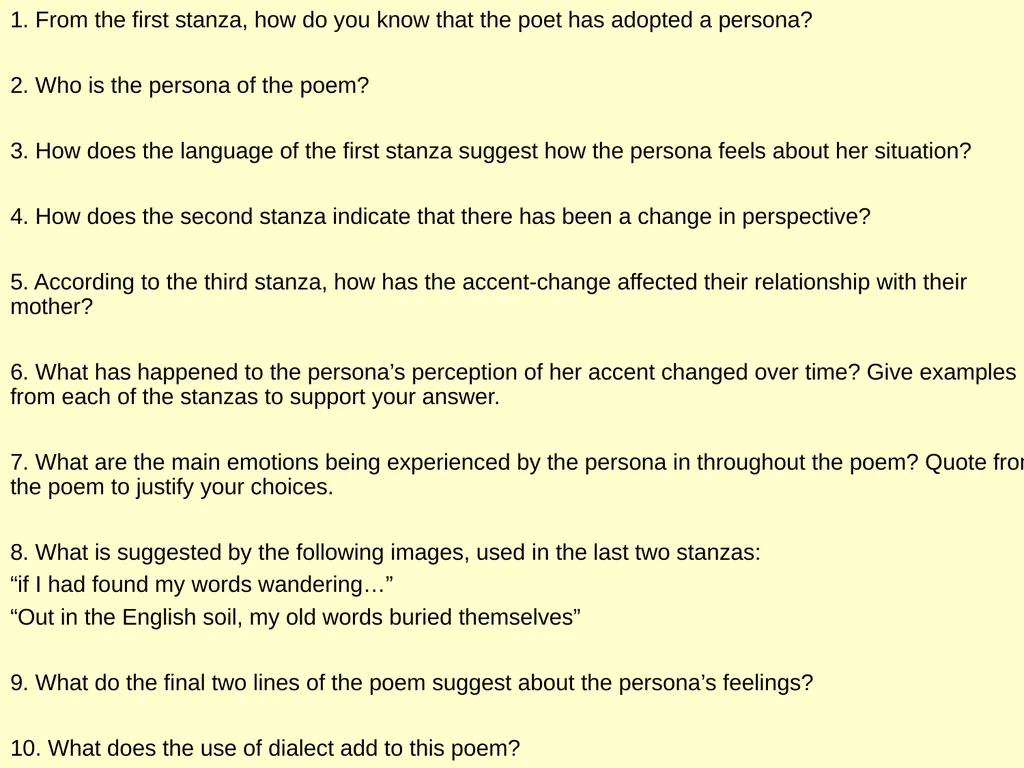 National 5 Scottish Text Jackie Kay Discussion, - slide 27 of 32