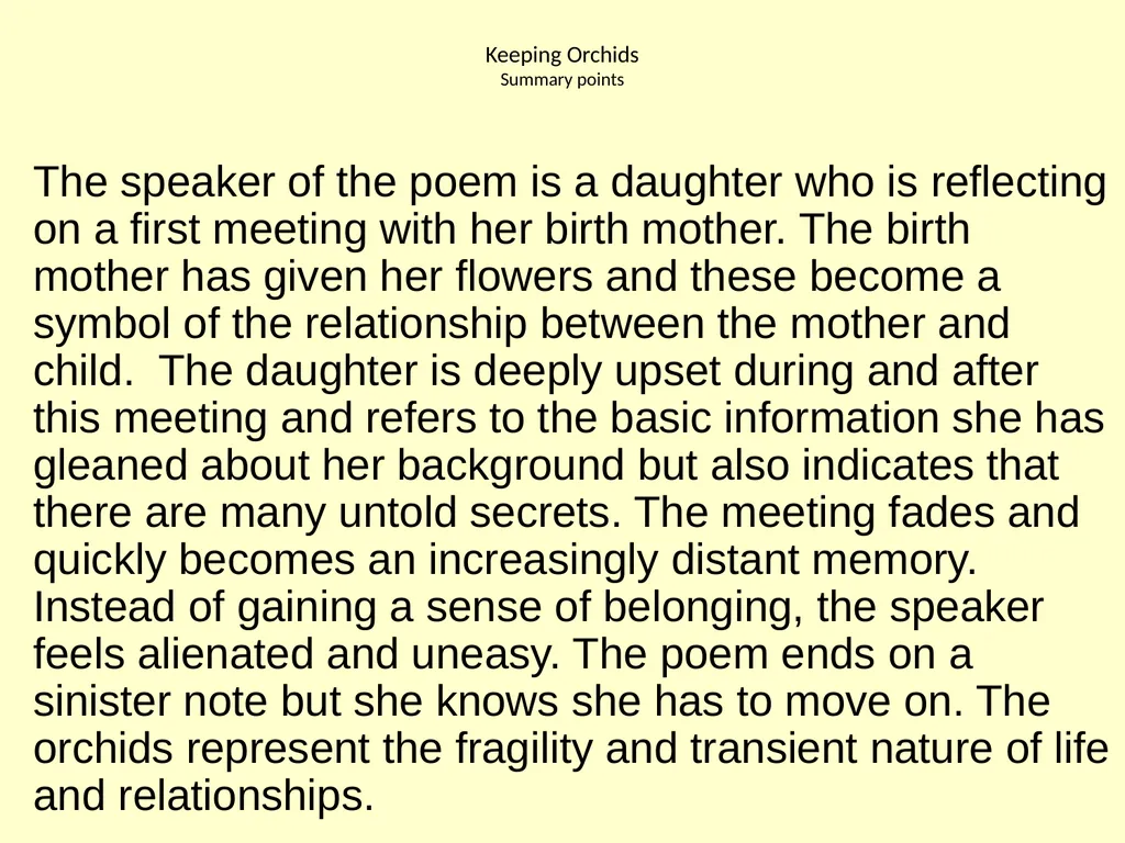 National 5 Scottish Text Jackie Kay Discussion, - slide 10 of 32