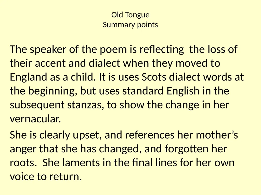 National 5 Scottish Text Jackie Kay Discussion, - slide 25 of 32