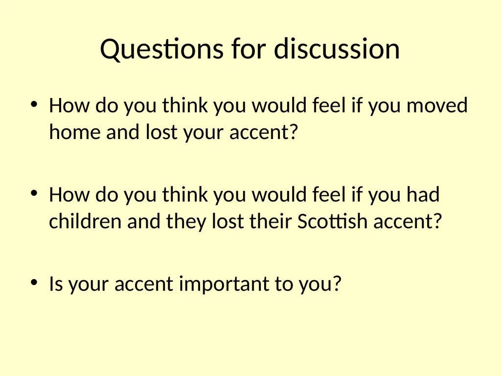 National 5 Scottish Text Jackie Kay Discussion, - slide 24 of 32