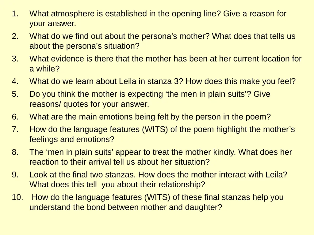 National 5 Scottish Text Jackie Kay Discussion, - slide 32 of 32
