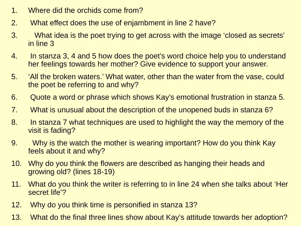 National 5 Scottish Text Jackie Kay Discussion, - slide 12 of 32