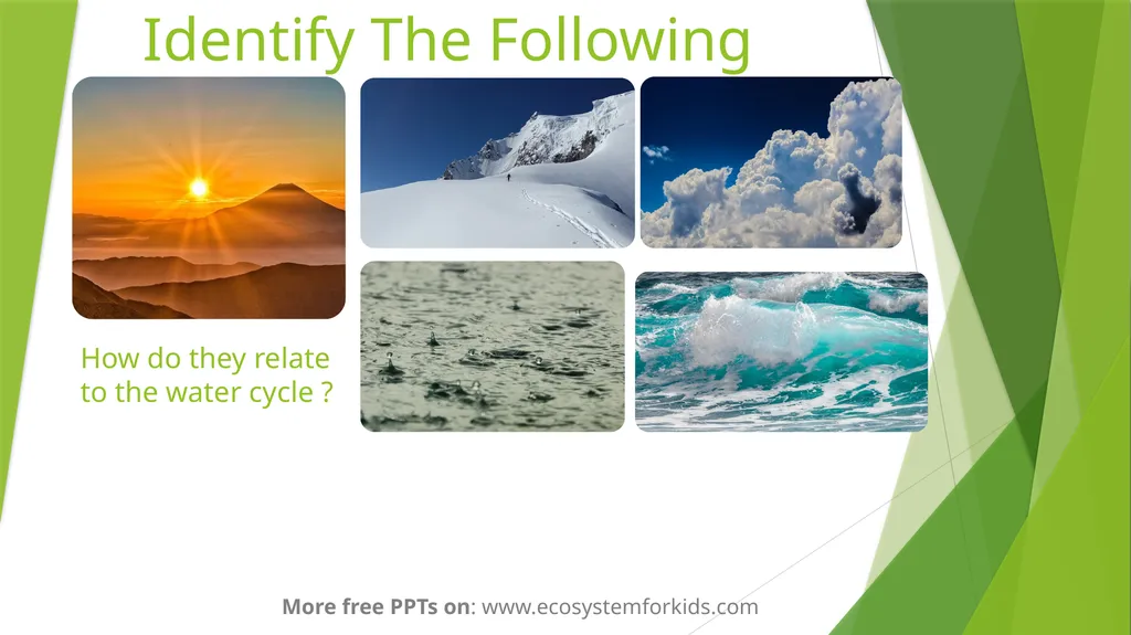 The Water Cycle More free PPTs on: - slide 7 of 8