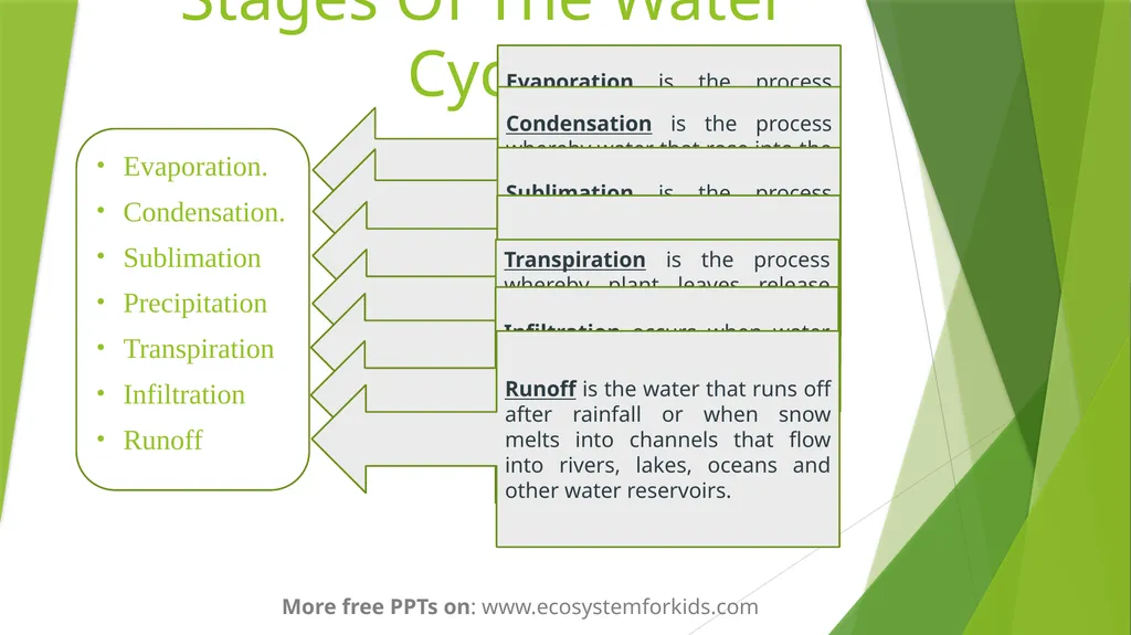 The Water Cycle More free PPTs on: - slide 4 of 8