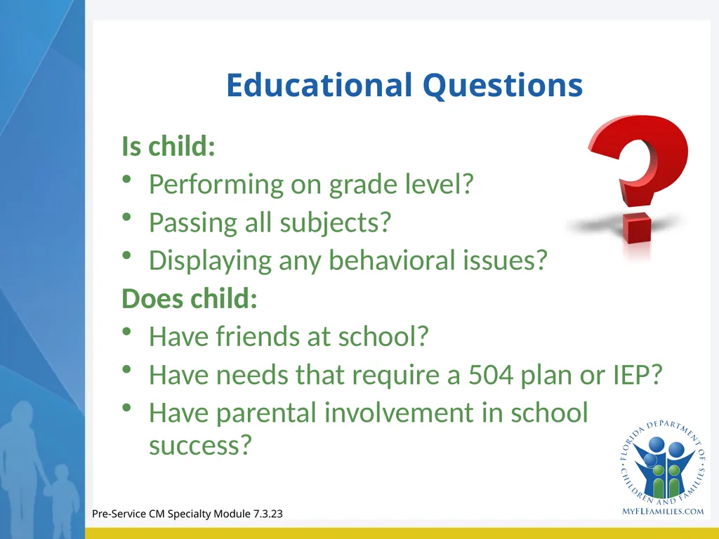 Module 7 Family Engagement Standard - Exploration - slide 44 of 67