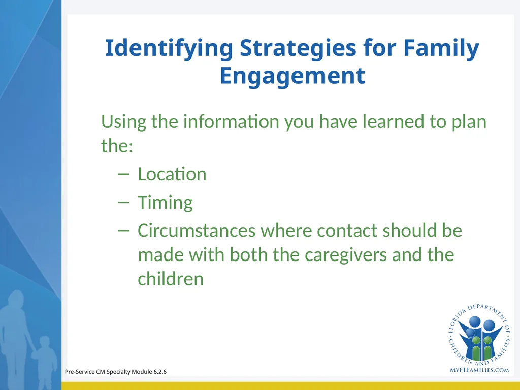 Module 6 Family Engagement Standards – Preparation - slide 18 of 37