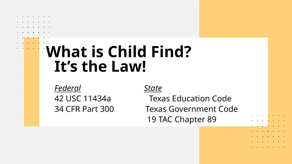 CHILD FIND Locate, Identify, Evaluate 2026-2027 - slide 4 of 30