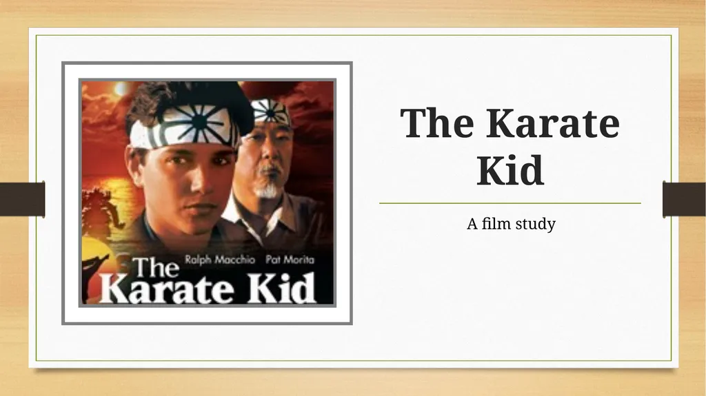 The Karate Kid A film study Narrative Conventions - slide 1 of 9