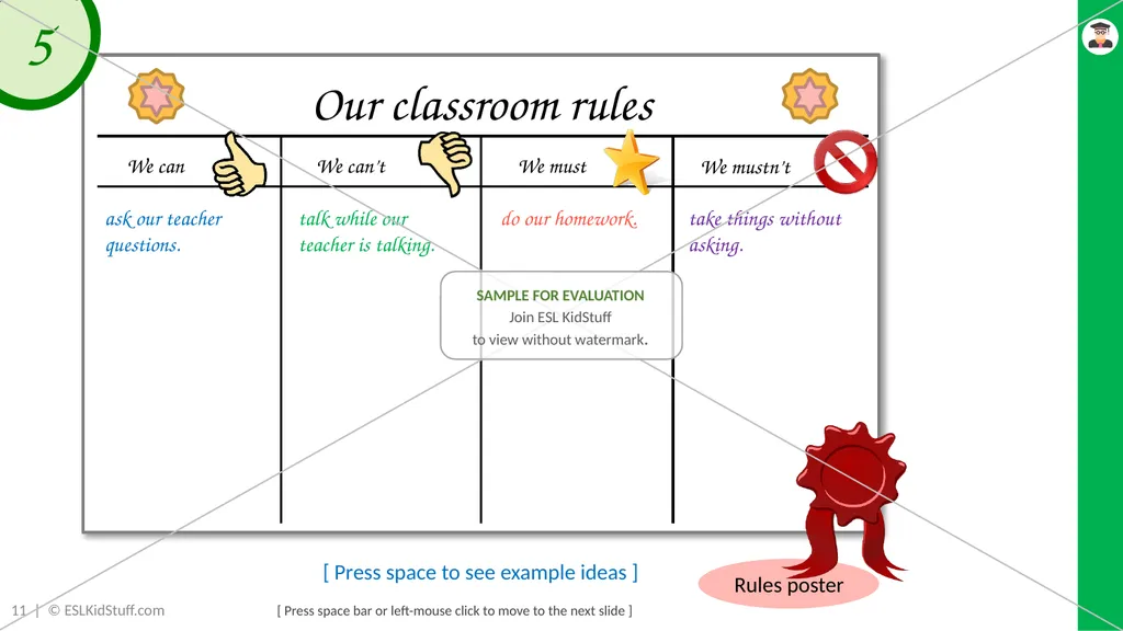 Introduction lesson Greetings, ask & answer - slide 11 of 19