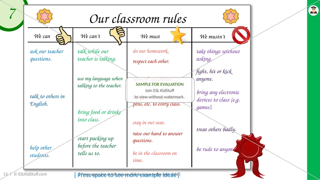 Introduction lesson Greetings, ask & answer - slide 13 of 19