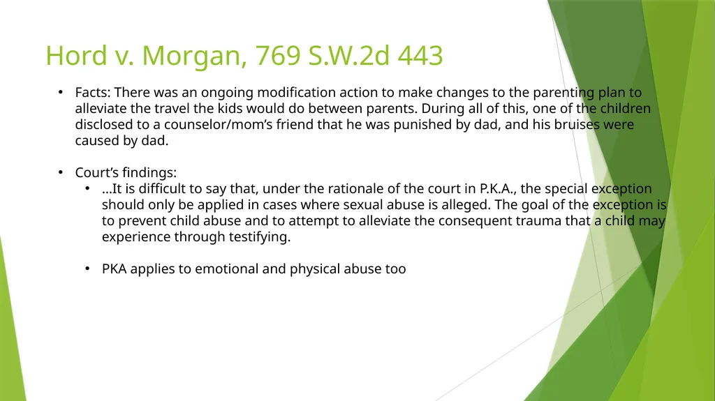 The Kid Said What? Hearsay Exceptions For Children - slide 5 of 22