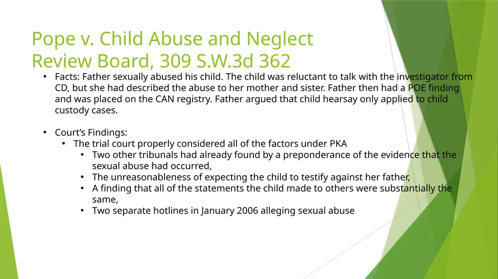 The Kid Said What? Hearsay Exceptions For Children - slide 8 of 22