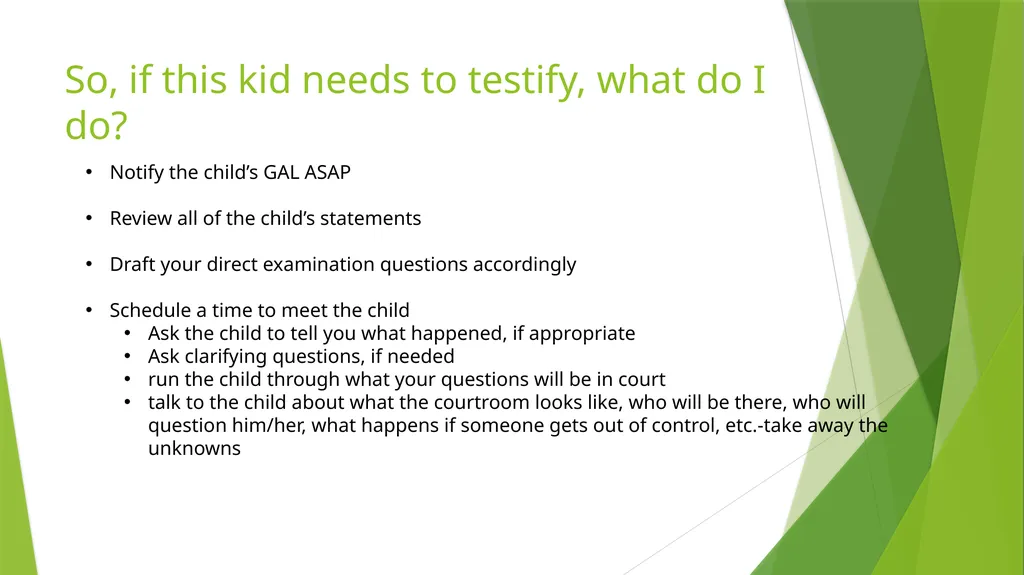 The Kid Said What? Hearsay Exceptions For Children - slide 15 of 22