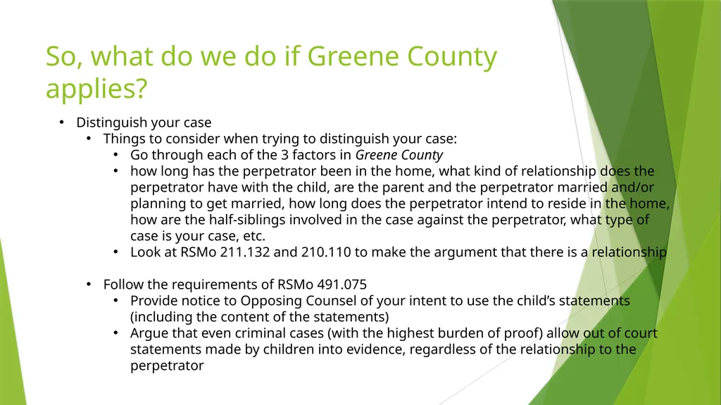 The Kid Said What? Hearsay Exceptions For Children - slide 13 of 22