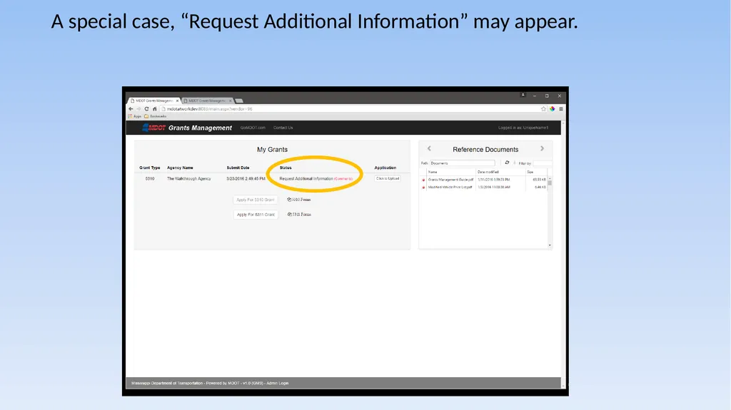 Grant Management System 5310/5311 Application - slide 31 of 44